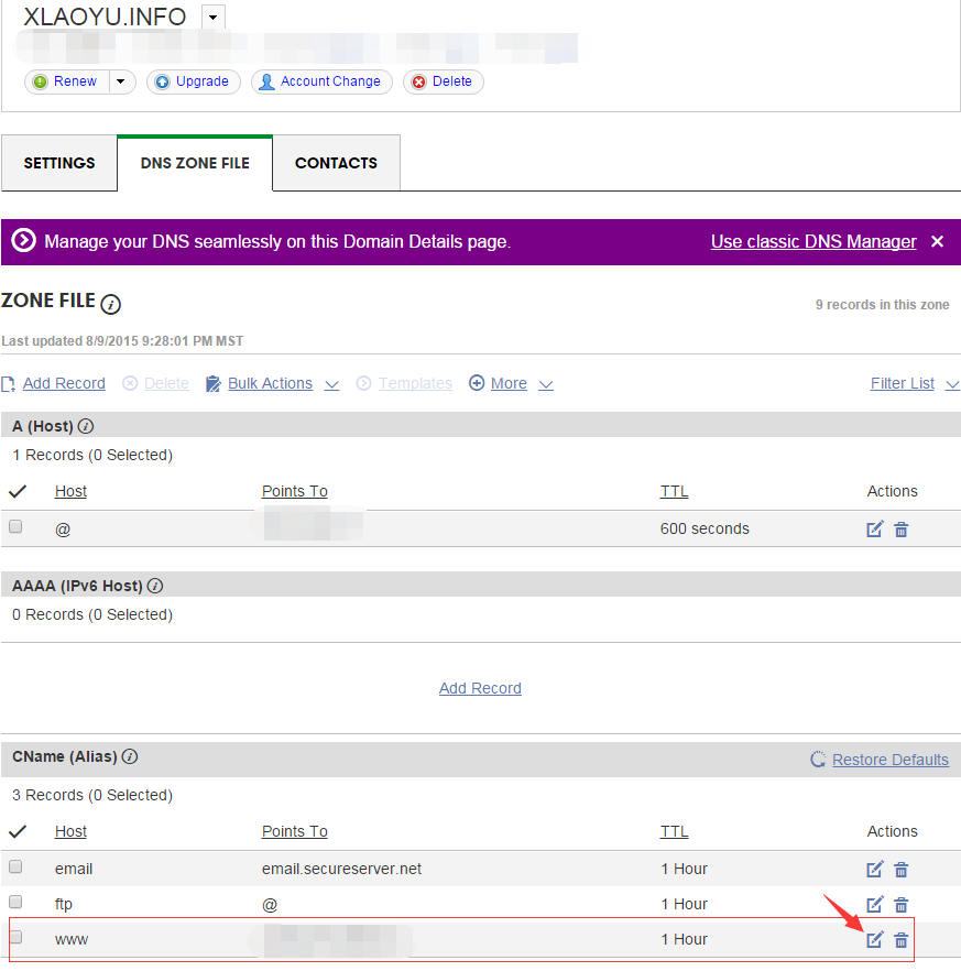 manage DNS